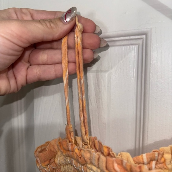 American Eagle Outfitters Orange Checkered Dress - Picture 4 of 4